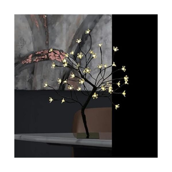 Bonsái de flor de cerezo de 20 pulgadas 40 luces LED con