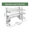 Boosiny Escurridor de platos grande ajustable 25.635.5_3