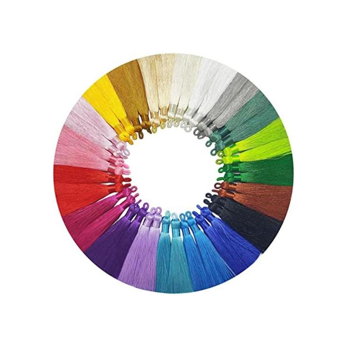 Borlas suaves con borlas hechas a mano de 3.55 pulgadas