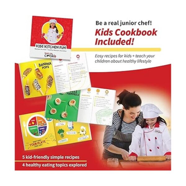 Born Toys Disfraz de chef para niños con sombrero de chef_4