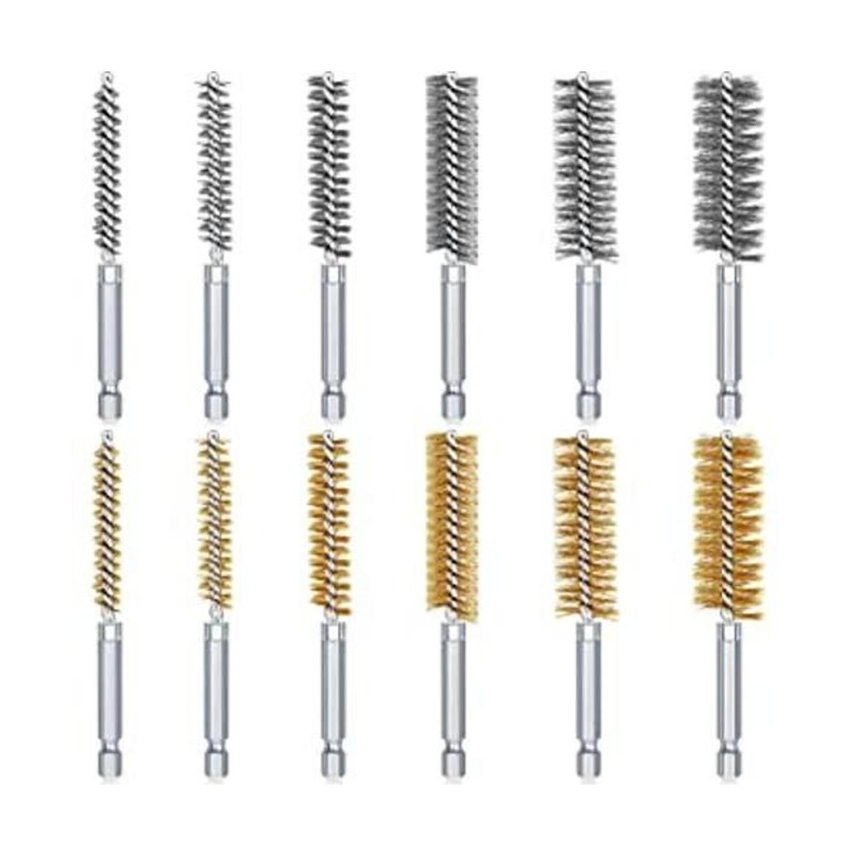 Bore Brush Juego de cepillos de limpieza de agujero de