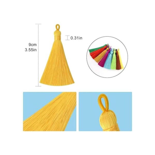 Borlas suaves con borlas hechas a mano de 3.55 pulgadas_2