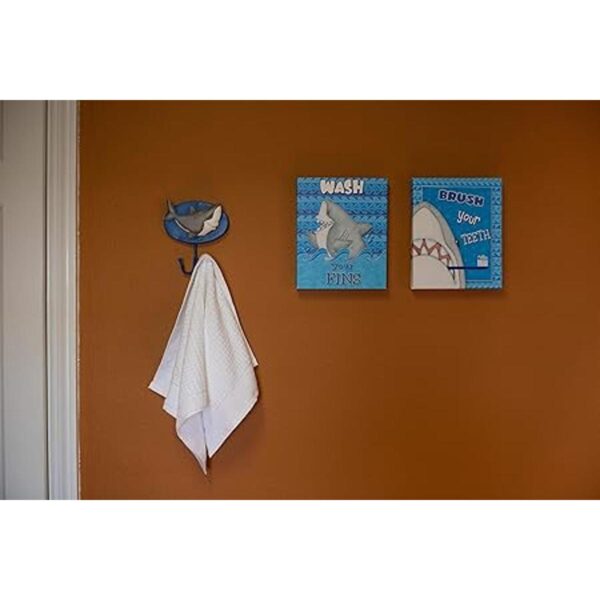 Borders Unlimited Fish N Sharks Toalla o abrigo gancho_5