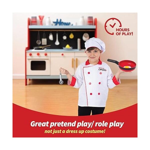 Born Toys Disfraz de chef para niños con sombrero de chef_5