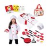 Born Toys Disfraz de chef para niños con sombrero de chef_1