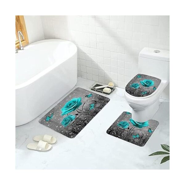 Borylin Alfombra de baño con diseño de conchas de