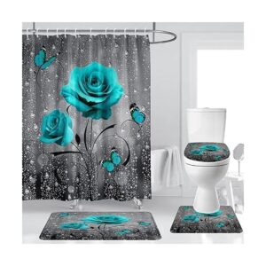 Borylin Alfombra de baño con diseño de conchas de