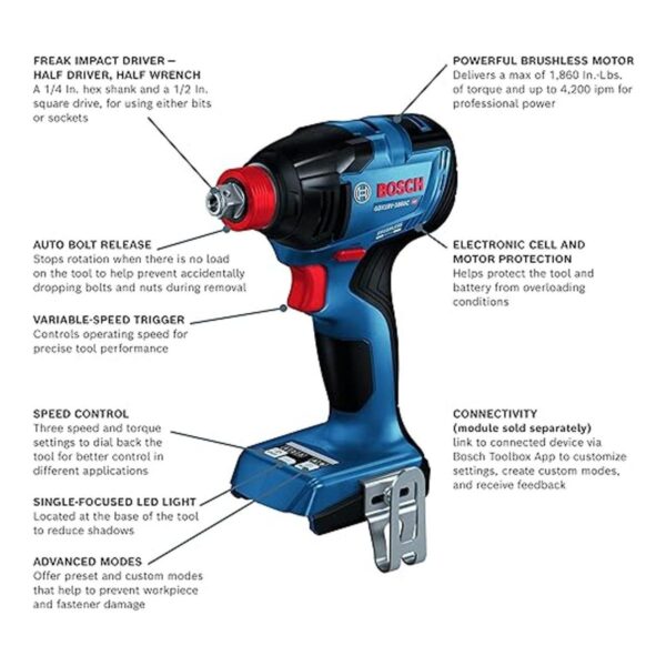 Bosch GDX18V1860CN 18V ConnectedReady Freak dos en uno de