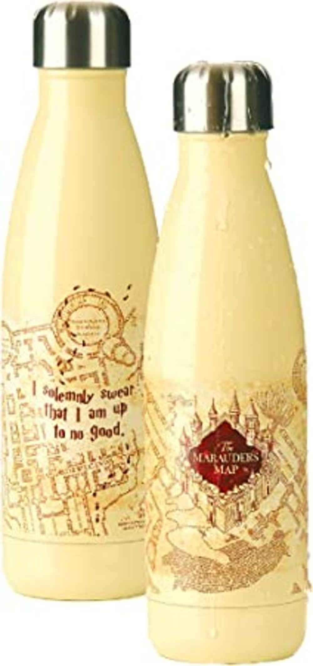 Botella de agua de Harry Potter Mapa de merodeador de metal