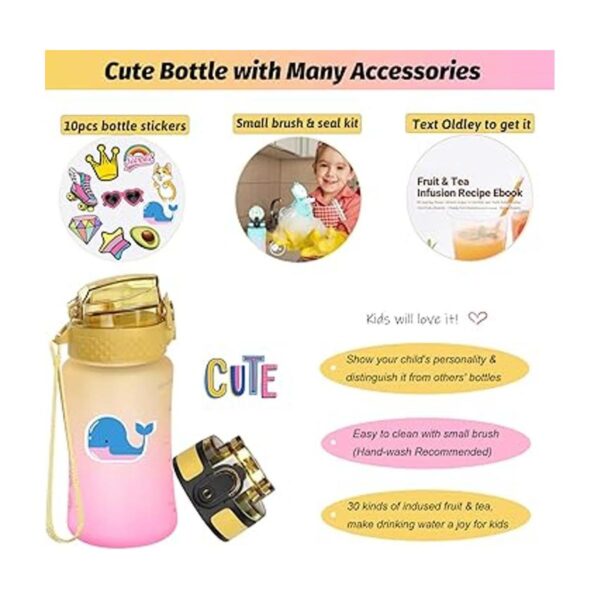 Botella de agua de 12 oz para niñosniñas pequeños sin_4