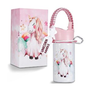 Botella de agua de unicornio a prueba de fugas 14 onzas_1