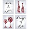 Botellas de mosaico para decoración de vino color rojo y_1