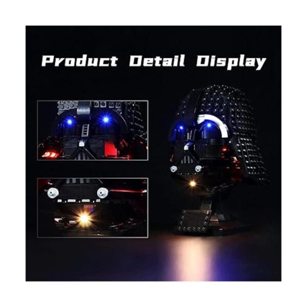 Bourvill Kit de luces LED para casco Lego Darth Vader_3