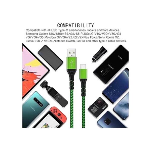 Boxeroo Cable USB tipo C 3 unidades de 10 pies carga_6