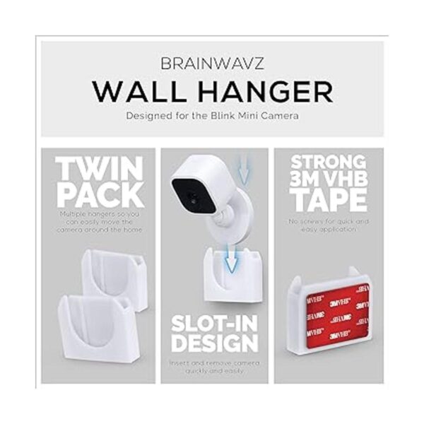 Brainwavz Soporte adhesivo de pared para mini cámara