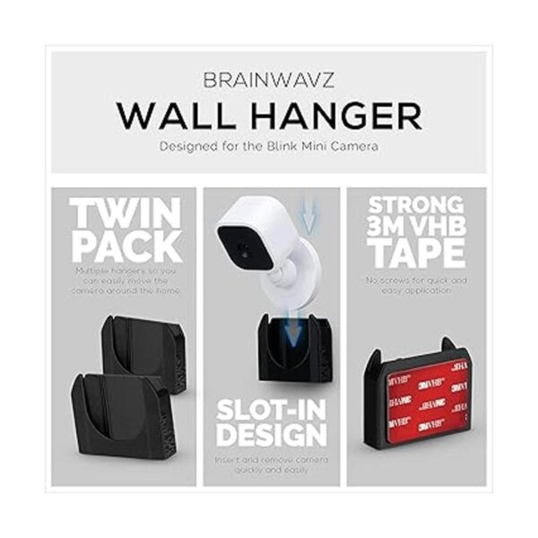 Brainwavz Soporte de pared adhesivo para cámara Blink_3