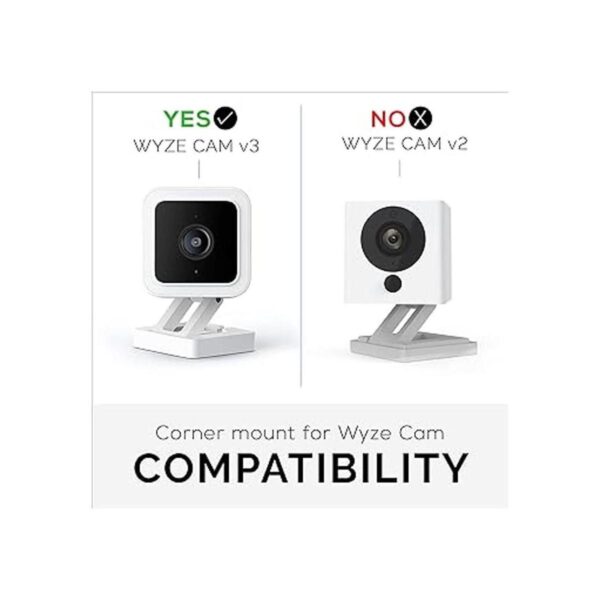 Brainwavz Soporte de esquina sin tornillos para Wyze Cam