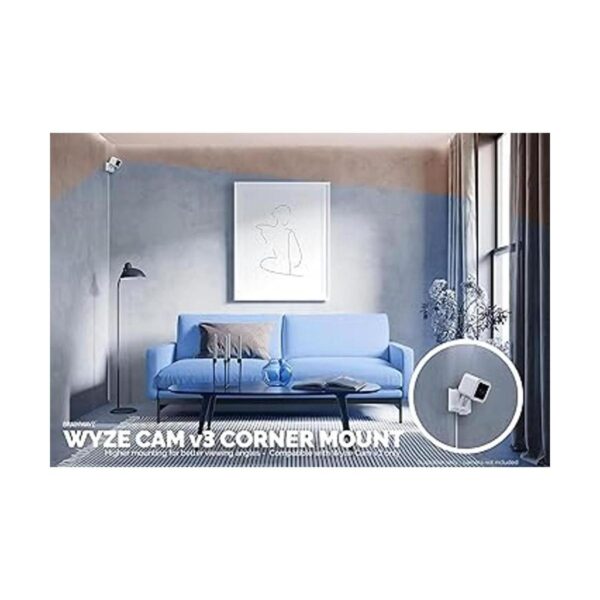 Brainwavz Soporte de esquina sin tornillos para Wyze Cam