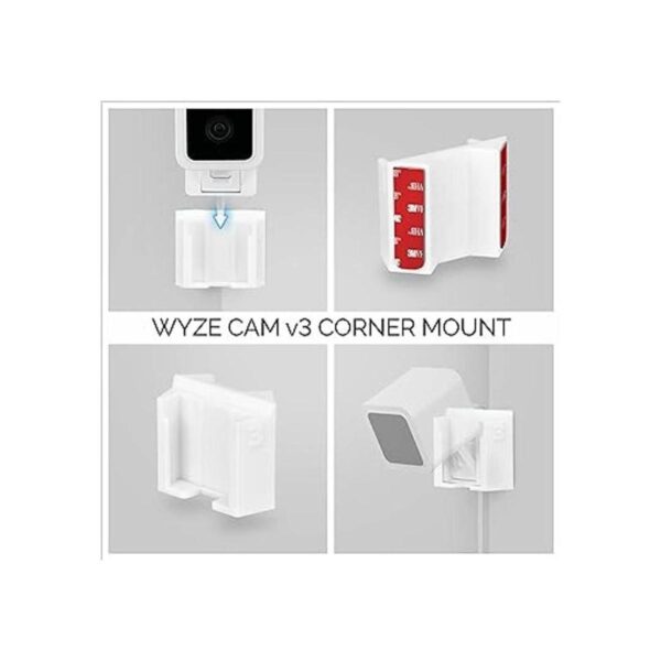 Brainwavz Soporte de esquina sin tornillos para Wyze Cam