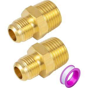 Breezliy 2 accesorios de tubo de latón adaptador de gas_1