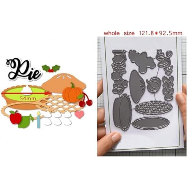 Briartw Tarta de Navidad Crema Calabaza Muérdago Metal_2