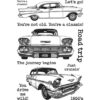 Briartw Retro Cars Happy Birthday Gift Automobile 2 sellos