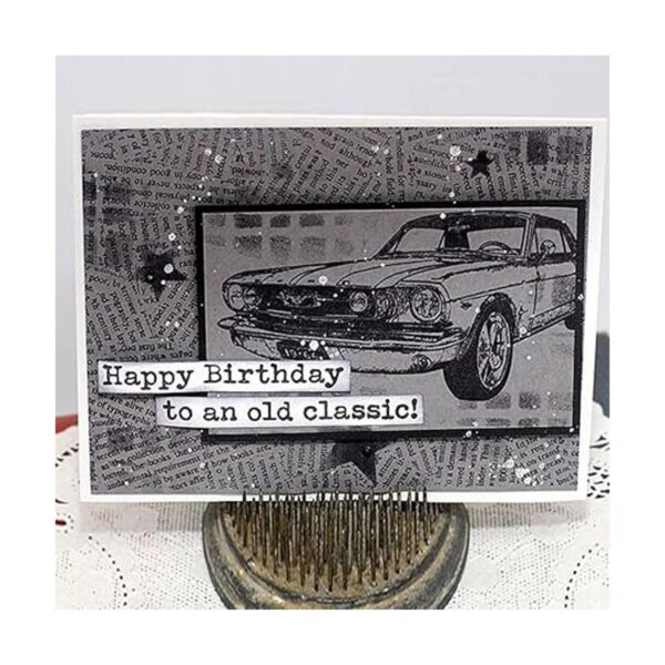 Briartw Retro Cars Happy Birthday Gift Automobile 2 sellos