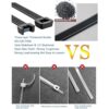 Bridas de cremallera para cables 50 piezas industriales
