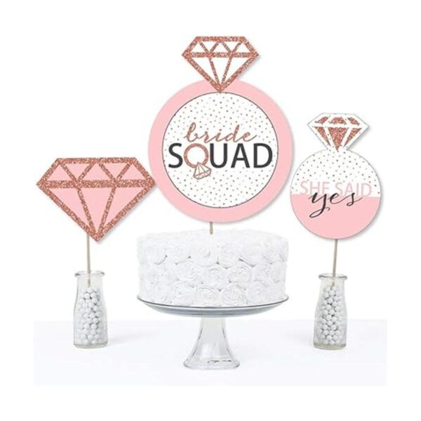 Bride Squad Palillos de centro de mesa para fiesta de_3