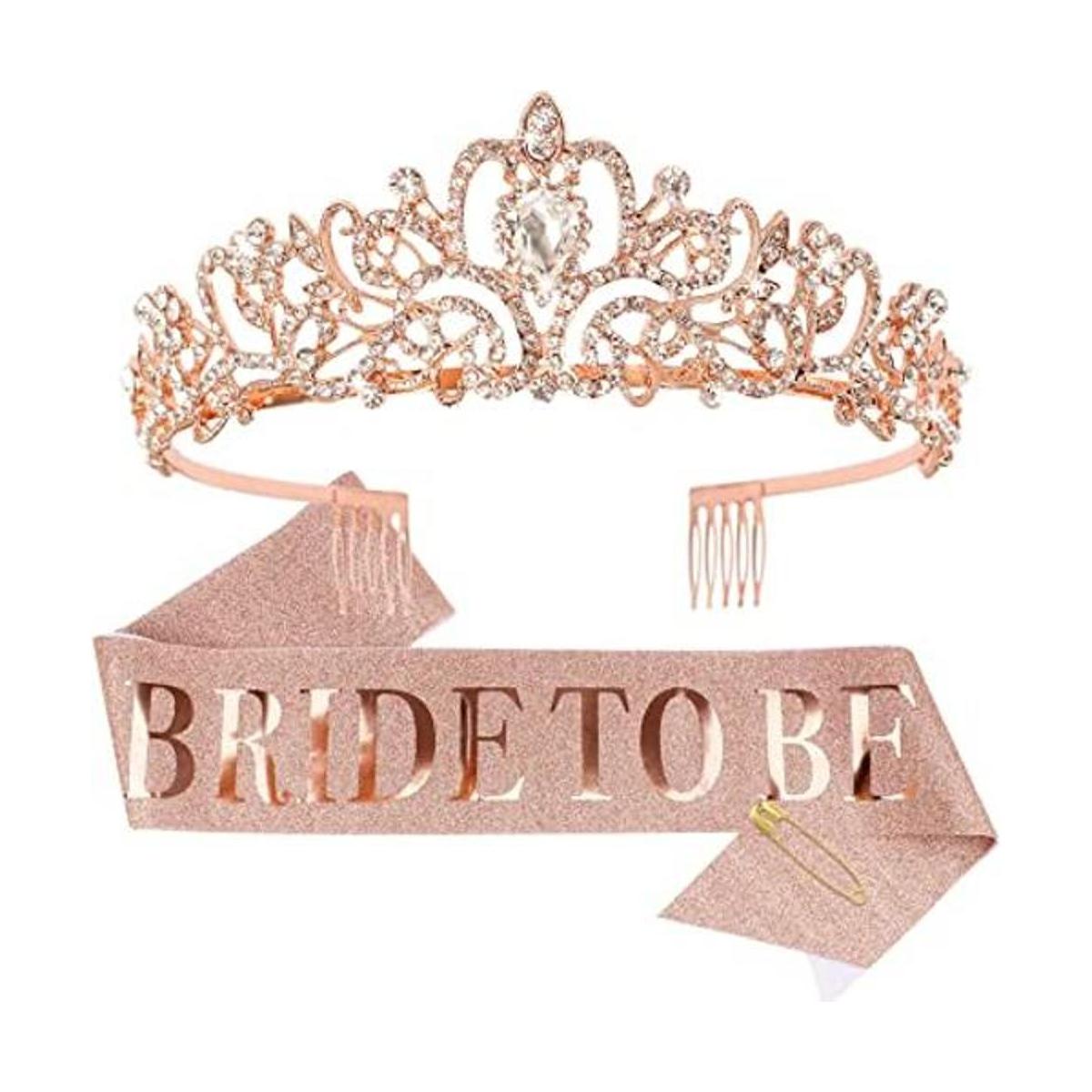 Bride To Be Kit de corona de novia y novia decoración de