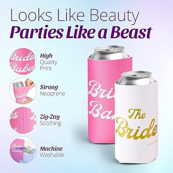 Brides Babes Juego de 11 fundas para latas de neopreno_4