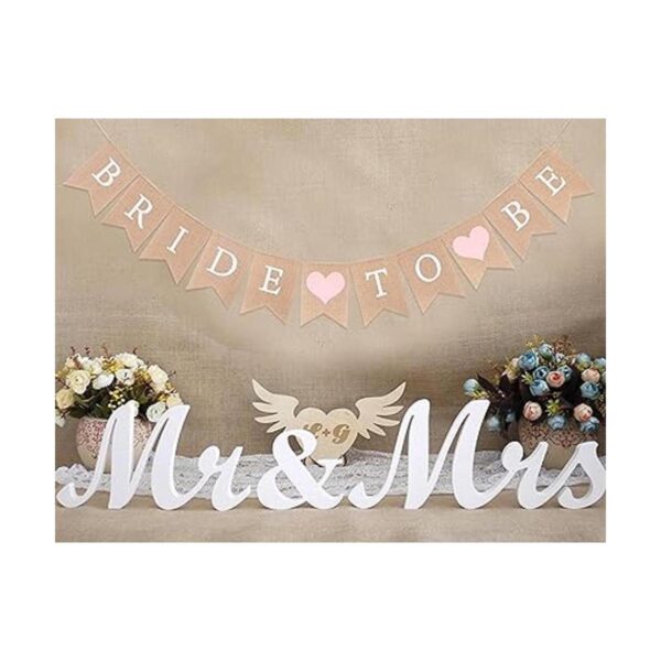 Bride To Be Banner de arpillera decoración de despedida