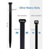 Bridas de cremallera para cables 50 piezas industriales