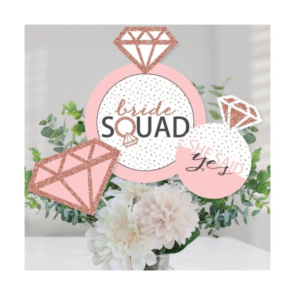 Bride Squad Palillos de centro de mesa para fiesta de_1
