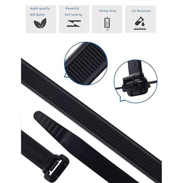 Bridas de cremallera para cables 50 piezas industriales