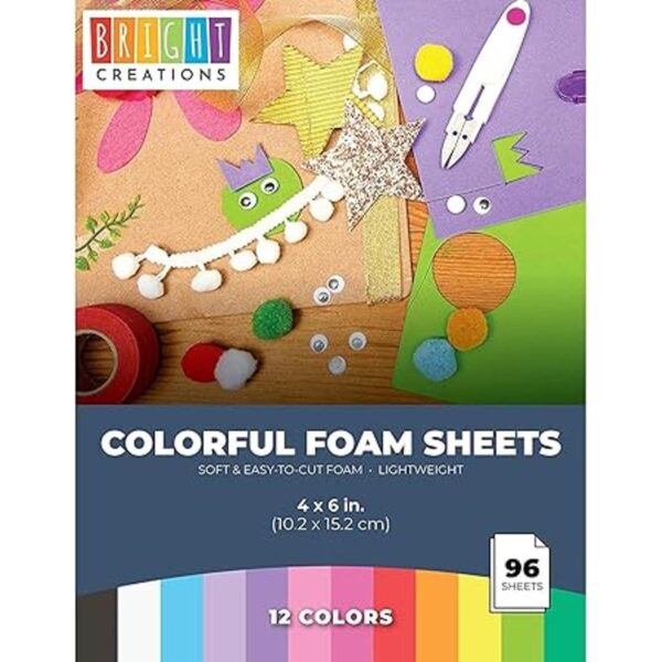 Bright Creations Eva Hojas de espuma 4.0 x 6.0 in 96