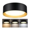 BrightHome Lámpara de techo empotrada negra equivalente a_1