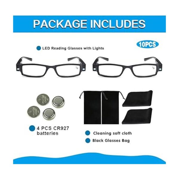 Bright LED Readers with Lights Reading Glasses Lighted_2