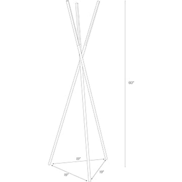 Brightech Stix Lámpara de pie lámpara de árbol alto para_2