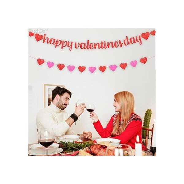 Brillante pancarta de feliz día de San Valentín 10 pies