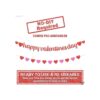Brillante pancarta de feliz día de San Valentín 10 pies