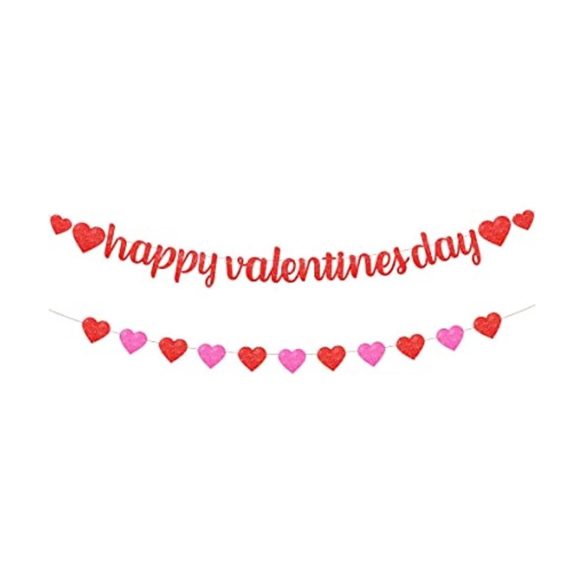 Brillante pancarta de feliz día de San Valentín 10 pies