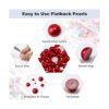 Briskbloom 3600 medias perlas rojas con parte trasera_5