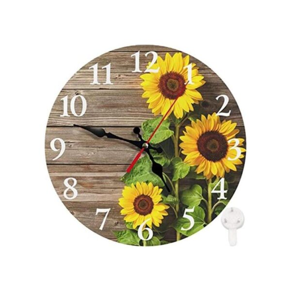 Britimes Reloj de pared redondo silencioso sin tictac 10_1