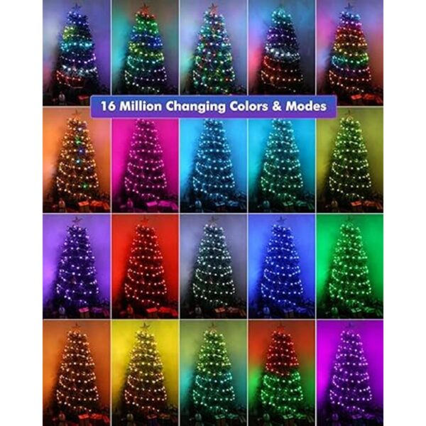 BrizLabs Luces de hadas de Navidad que cambian de color_2