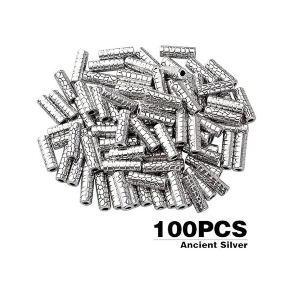 BronaGrand 100 cuentas espaciadoras de tubo de columna de