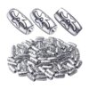 BronaGrand 100 cuentas espaciadoras tibetanas de plata
