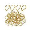 BronaGrand 50 anillos en D semicirculares de metal dorado_1
