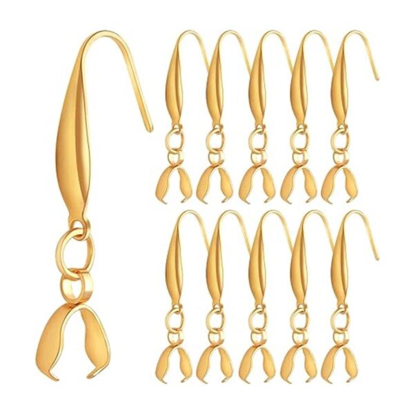 BronaGrand 30 ganchos de acero inoxidable chapados en oro