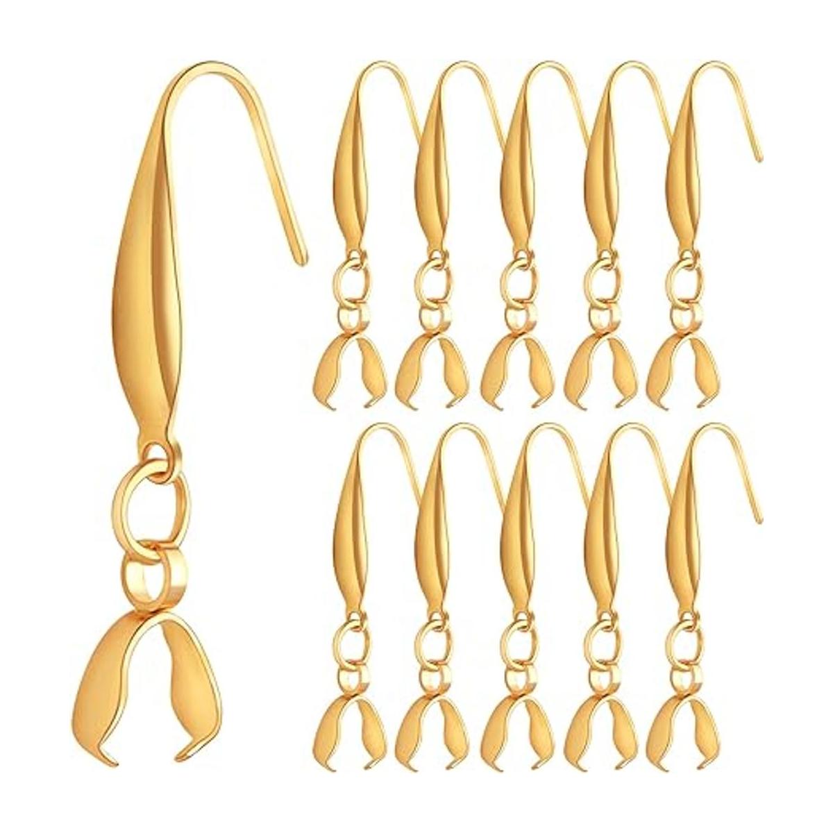 BronaGrand 30 ganchos de acero inoxidable chapados en oro
